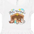 thumbnail image 4 of Inktastic Feliz Navidad Cute Nativity Scene Girls Toddler Dress, 4 of 5