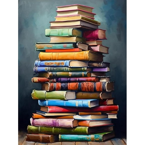 Diamond Art Kits for Adults,5D Book Diamond Painting DIY Flower Diamond Art Diamond Painting Kits for Adult,Round Full Drill Diamonds, Diamond Art Kits for Home Decor-12x16inch