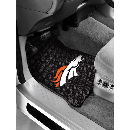 Nfl Denver Broncos Floor Mats Set Of 2 Walmart Com