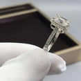 thumbnail image 2 of Moissanite Emerald Cut Engagement Ring 3.20 Ct Moissanite Solitaire Wedding Ring 7x9 Emerald Cut Moissanite Engagement Band Mens Moissanite Solitaire Ring US 12.5, 2 of 4