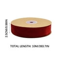 thumbnail image 3 of Wired Velvet Ribbon Spool, Decorative Gift Wrapping Ribbon, DIY Craft Bow Making Supply for Christmas Tree Use, 3 of 3