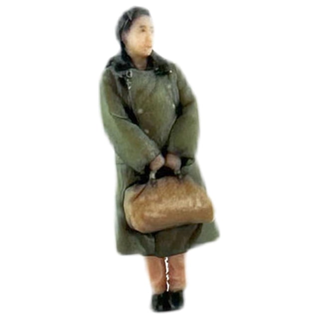 1:64 Figura de personaje de diorama realista Accesorios de escena Figuras de muñecas Trenes modelo De pie con bolsa