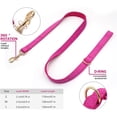 thumbnail image 6 of UOSIA Girl Dog Collar and Leash Set Rose Red Velvet Adjustable Collar with Removable Flower Bow Durable Soft Design for Big Dogs,Dog collar set,L, 6 of 7