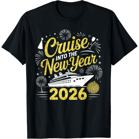 Funny Cruise Into The New Year 2026 Family Cruise Vacation T-Shirt TShirt