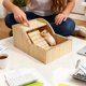 thumbnail image 4 of Hamster Sand Bath Box Wooden Small Animals Shower Room Chinchilla Digging Sand Bathtub Container with Climbing Ladder Bowl for Dwarf Syrian Mice Mouse Gerbils Hedgehog, 4 of 5