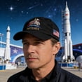 thumbnail image 4 of Artemis II Commemorative Hat, Space Exploration Souvenir, Patriotic Baseball Cap Patriotic Gift for Astronomy Lovers Black, 4 of 9