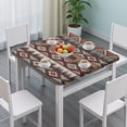 thumbnail image 3 of Decorative floral square table cover with elasticized edges, designed to fit standard 36x36 inch indoor outdoor tables, 3 of 6