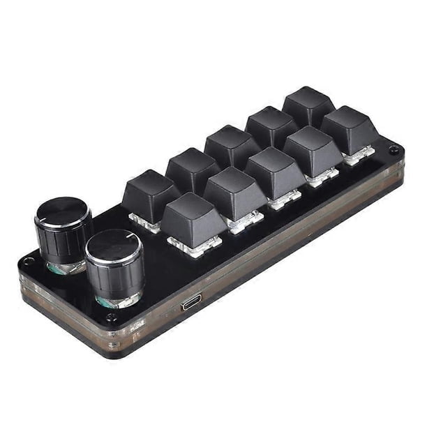 Mini Keyboard 10 Keys 2 Knobs Gamer Programmable Keypad DIY Hot Swap Customization Mechanical Keyboard Macro