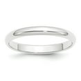thumbnail image 1 of Platinum 3mm Half-Round Wedding Band - Size 6.5, 1 of 3