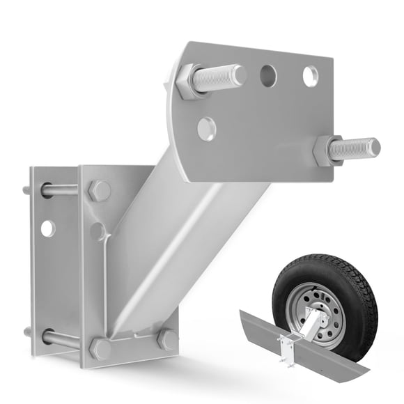 FieryRed Bolt On Spare Tire Bracket Carrier Mount, for Trailer Tounges and Boat Trailers, Fits 4 and 5 Lug Wheels with Various Bolt Pattern