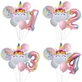 thumbnail image 2 of Arco Iris Unicornio Globo Número Foil Globos 1 2 3 4 años Fiesta de cumpleaños Decoración Niño Unicornio Tema Fiesta Boda Bolas Juguete Tan Jianjun  unisex, 2 of 2