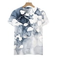 thumbnail image 4 of Fiudx Ofertas Flash Del Día Camiseta Holgada Estampada con Cuello Redondo y Manga Corta para Mujer, 4 of 5