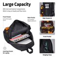 thumbnail image 4 of Disketp Happy Thanksgiving 1 Mochila Estampada de Gran Capacidad con Lonchera y Estuche, Set de 3 Piezas para Estudiantes, 4 of 7