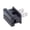 Black, variant on B&P Lamp® Slide On Type Polarized Plug (SPT-1, White)