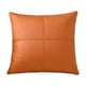 thumbnail image 2 of Funda de almohada de tela patchwork para sofá, sala de estar, tacto de cuero, funda de cojín impermeable, funda de almohada de color liso, 2 of 8