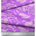 thumbnail image 2 of Soimoi Polyester Crepe Fabric Flower Artistic Print Fabric by Yard 42 Inch Wide, 2 of 3