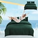 thumbnail image 5 of Juego de Cama de Algodón Lavado 4 Piezas - Color Liso Funda Nórdica Transpirable Suave 180x220cm Sábana 230x230cm Fundas de almohada 48x74cm | Reina Completa Universal Todas las Estaciones, 5 of 6
