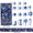 F, variant on 38pcs Set Christmas Candy Pendant Painteds Xmas Tree Decoration with Ribbon for Home & Party