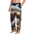 thumbnail image 6 of Pofeuu Coral Fish Dolphin Print Men's Pajama Pants, Soft Lounge Pajama Pants with big pockets for Men Plaid Pj Bottoms-XX-Large, 6 of 6