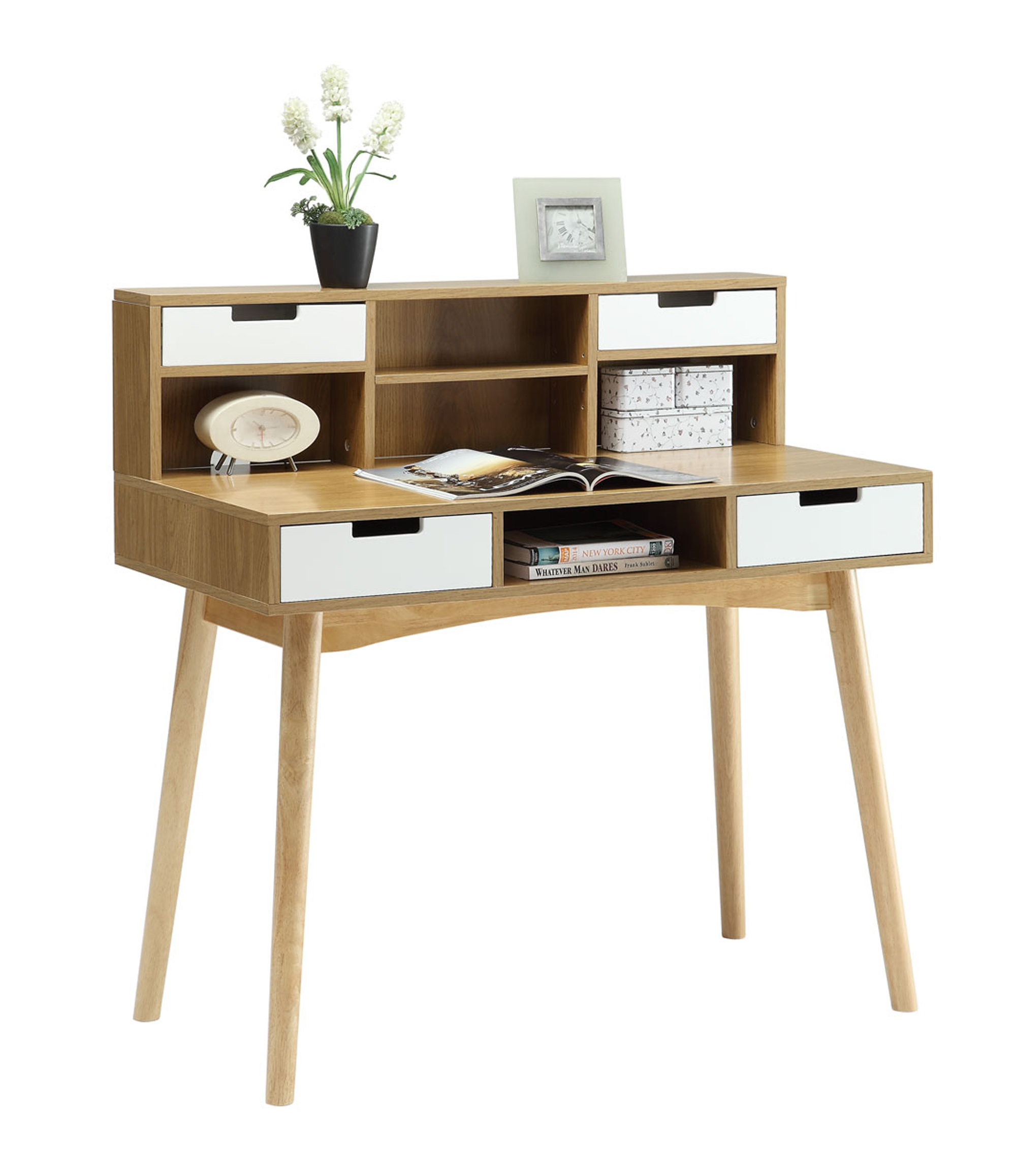 Convenience Concepts Oslo Deluxe Desk with Hutch - image 3 of 3