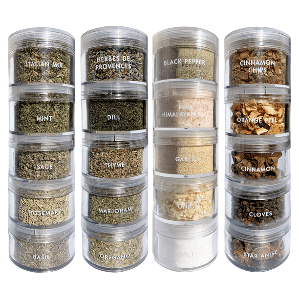 Trudeau Stackable Spice Storage Jars, Set of 5 – Modern Quests