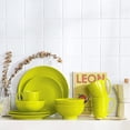 thumbnail image 6 of LOVECASA, Series Sweet, 16-Piece Porcelain Dinnerware Set, Green Dinner Set, Service for 4, 6 of 8