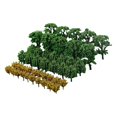 thumbnail image 2 of tredstone 50x Train Scenery Mixed Miniature Trees for Layout Accessories DIY Material Banyan Tree, 2 of 9