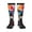 2 Black-1, variant on Tie-Dye Wolf Head Pattern Women’s Knee High Crew Socks,Trouser Socks Comfortable, Breathable, Moisture-Wicking and Soft