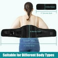 thumbnail image 4 of Pecham Cordless Heating Pad for Back, 60" Lower Back Massager Heated Back Support Brace with Heating, 3 Speed Massage, Gifts for Men Women - Black, 4 of 7