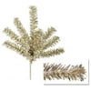 7" Sparkling Champagne Gold Tinsel Christmas Craft Pick