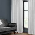 thumbnail image 4 of Half Price Drapes White Heritage Plush Velvet Room Darkening Curtains (1 Panel), 50W X 84L, 4 of 12