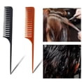 thumbnail image 2 of Cepillo antiestático para teñir que  que del marrón jinwen  Peine para resaltar el cabello con dientes anchos, 2 of 8