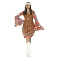 thumbnail image 1 of Fiestas Guirca Ensemble de Costume Hippie pour Femmes, 1 of 4
