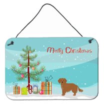 Carolines Treasures CK3486DS812 Small Greek Domestic Dog Kokoni Christmas Tree Wall or Door Hanging Prints 8x12