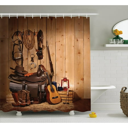 Western Decor Shower Curtain By American Texas Style Country