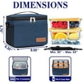 thumbnail image 2 of HotAdsFW Insulated Cooler Bag 6/24 Can Collapsible Leakproof Soft Sided Cooler for Car, Lunch Box for Men Work, 2 of 7