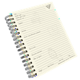 thumbnail image 3 of My Health, A Medical Journal - Red Hardcover Spiral Design That Lays Flat When Open - by Journals Unlimited, 3 of 6