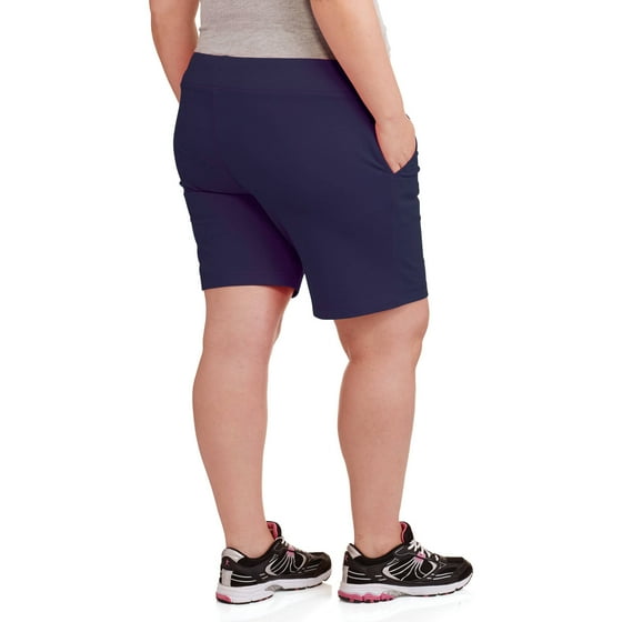 Danskin Now Danskin Now Women's PlusSize French Terry Bermuda Shorts