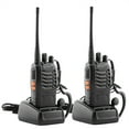 thumbnail image 6 of Long Range Walkie Talkies with Earpiece and LED Flashlight 2 Pack Black, 6 of 7