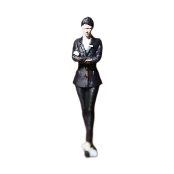 1:64 escala figura en miniatura figurita de diorama en miniatura adultos decoración elegante diseño de la escena del traje para mujeres para jardín de Estilo a