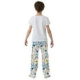 thumbnail image 5 of FORMRS Kids Pajama Pants with Pockets Size 13-14Y Boys Lounge Sleep Bottoms, Blue Wildflower Pattern, 5 of 8