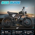 thumbnail image 7 of YVY Electric Bike for Adult,Peak 2000W,Max 35MPH & 90 Miles, 48V 25AH Removable Battery,Full Suspension, 20" Fat Tires Mountain Bike UL 2849, 7 of 7
