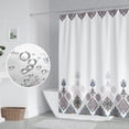 thumbnail image 3 of Boho Bathroom Shower Curtain Colorful Floral Pattern Exotic Paisley Damask Print Design Shower Curtains for Home Decorative Waterproof Polyester Fabric Bath Curtain with Hooks, 72x84 Inch, 3 of 6