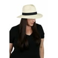 thumbnail image 2 of Sun Hats for Women Wide Brim Fedora Summer Beach Packable Travel 50+ UPF Sun Protection Ladies Headwear Sonoma White, 2 of 2