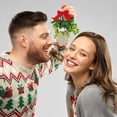 thumbnail image 3 of Christmas Mistletoe Ornaments Bouquet Artificial Mistletoe Branches Decor Floral Pick Hanging Decorative for Home Christmas Handmade Party Decorations, 3 of 6