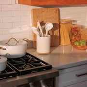 Thyme & Table Modern Ceramic and Bamboo Kitchen Utensil Holder