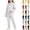 #01-White, variant on Girls 2 Piece Pullover Hoodie and Sweatpants Set Solid Color Long Sleeve Outfit with Kangaroo Pocket for Cozy Fall Winter School Daily Wear