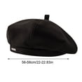 thumbnail image 3 of Stylish cloud themed octagon shaped hat, artist beret hat, matching complete set, small hat for autumn, 3 of 8