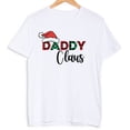 thumbnail image 3 of Camiseta con estampado de gorro de Papá Noel para toda la familia, ropa a juego para fiesta de Navidad, papá, mamá, niños, bebés, atuendos con apariencia festiva, remeras, 3 of 5