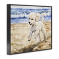 thumbnail image 2 of Stupell Industries Tropical Poodle's Journey on Beach Black Framed Giclee Art, 14 x 11, by Svetlana Aleynikova, 2 of 8